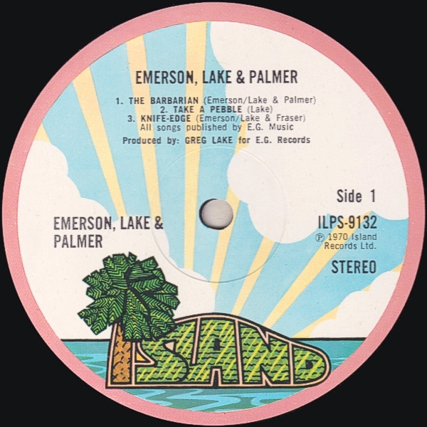Emerson, Lake & Palmer - Emerson, Lake & Palmer (LP, Album, RE, Pin)