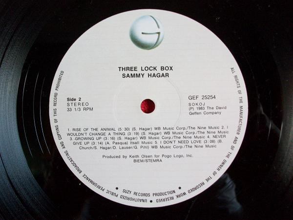 Sammy Hagar - Three Lock Box (LP, Album)