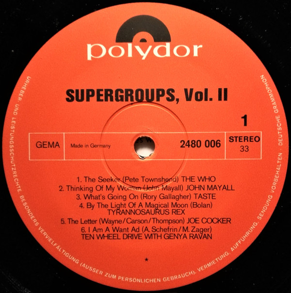 Various - Supergroups Vol. 2 (LP, Comp)