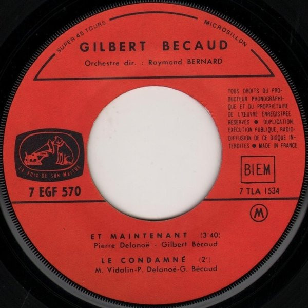 Gilbert Bécaud - Et Maintenant (7