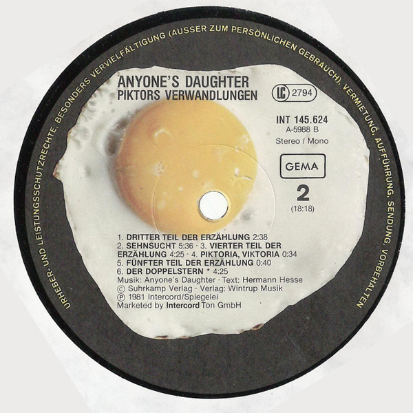 Anyone's Daughter - Piktors Verwandlungen (LP, Album)